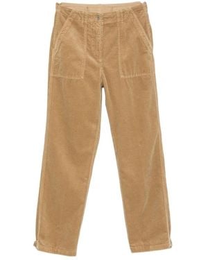 Aspesi Corduroy Straight-Leg Pants - Natural