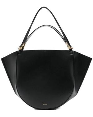 Wandler Hortensia Handle Tote Bag - Black