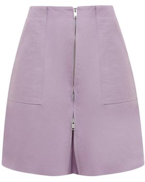 Ambush Front Zip Pant Skirt - Purple