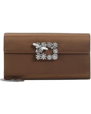 Roger Vivier Flap Chain Shoulder Bag - Brown