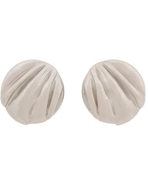 Chloé Chloé Pleats Clip-On Earrings - White