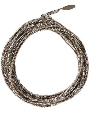 Brunello Cucinelli Wrapped Bracelet - Metallic