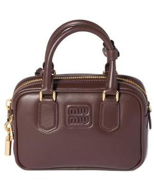 Miu Miu Arcadie Tote Bag - Brown