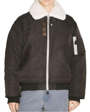 Eytys Lapel Long Sleeve Casual Jacket - Black