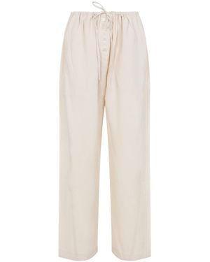 Studio Nicholson Hera Drawstring Trousers - White