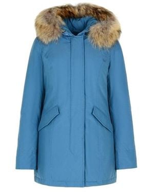 Woolrich Arctic Fur-Trimmed Hooded Parka - Blue