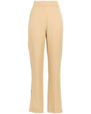 Jacquemus Solid Color Casual Pants - Natural