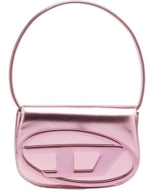 DIESEL 1Dr-Iconic Mirrored Shoulder Bag - Pink