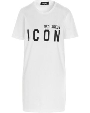DSquared² Icon T-Shirt Dress - White