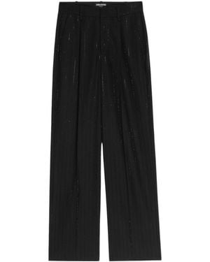 Zadig & Voltaire Strass Pinstripe Trousers - Black