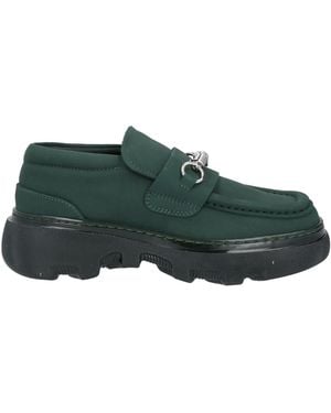 Burberry Platform Leather Loafers - Green