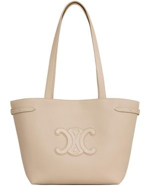 Celine Small Cabas Anays Cuir Triomphe Shoulder Bag - Grey