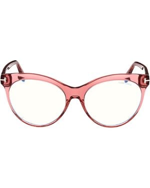 Tom Ford Eyewear Cat-Eye Framed Glasses - Pink