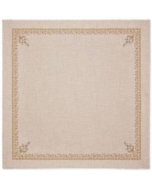 Loro Piana Butterfly Garden Shawl - Natural
