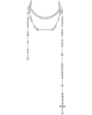 Vivienne Westwood Broken Pearl Necklace - White