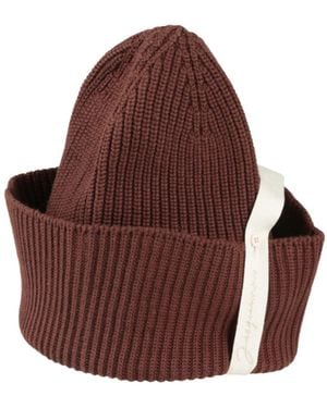 Jacquemus Lightweight Knitted Hat - Red