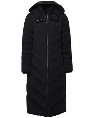 Moose Knuckles Hooded Quilted Parka Coat - Black