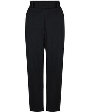 TOTEME Deep-Pleated Straight Trousers - Black
