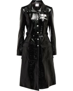 Courreges Long-Sleeved Windbreaker - Black