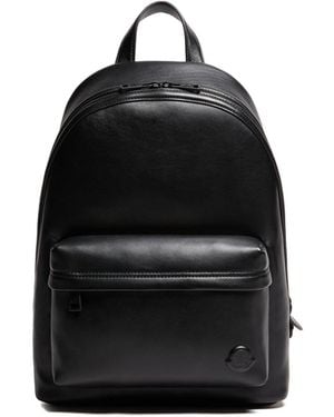 Moncler Carlo Leather Backpack - Black