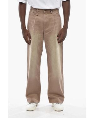 R13 Damon Wide-Leg Jeans - Natural