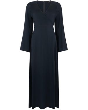 Fabiana Filippi Belted Bell-Sleeve Dress - Blue