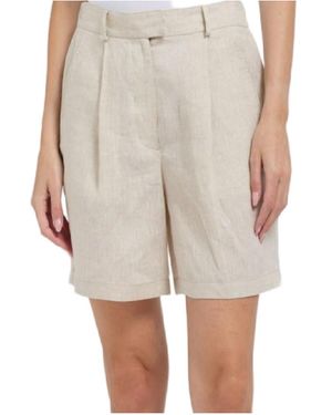 Brunello Cucinelli Belt-Loop Shorts - White