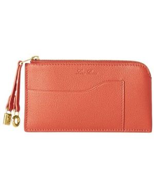 Loro Piana Zipper Wallet - Red