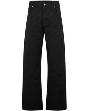 CASABLANCA Casa Mono Straight Leg Jeans - Black