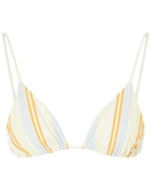 SIR. Double-Sided Striped Bikini Top - Natural