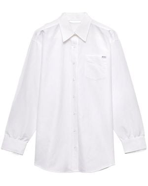 Prada Linen Muslin Shirt - White