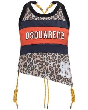 DSquared² Sleeveless Tops - Red