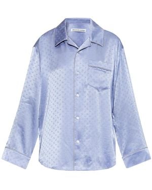 Alexander Wang Buttoned Long-Sleeved Shirt - Blue