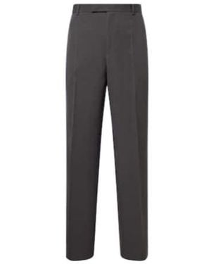 Jil Sander Wool Wide-Leg Trousers - Grey