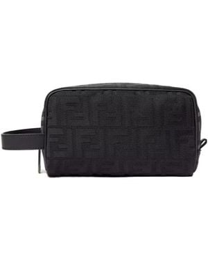 Fendi Ff Small Toiletry Case - Black
