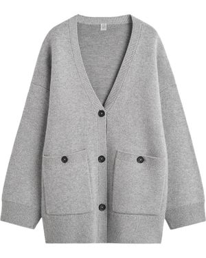 TOTEME Totême Longline Cardigan - Grey
