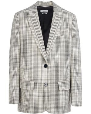 Isabel Marant Checked Suit Coat - Grey