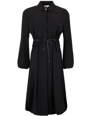 Herno Long Sleeve Dress - Black