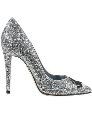 Chiara Ferragni Sequined High Heels - Grey