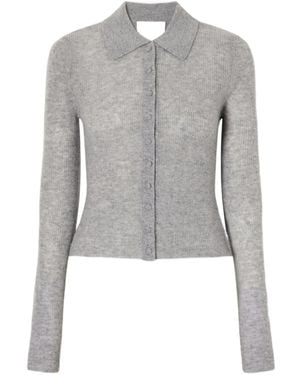 Citizens of Humanity Ribbed Cashmere And Wool-Blend Cardigan - Grey