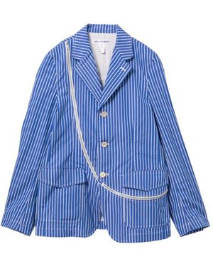 Comme des Garçons Long-Sleeved Casual Jacket - Blue