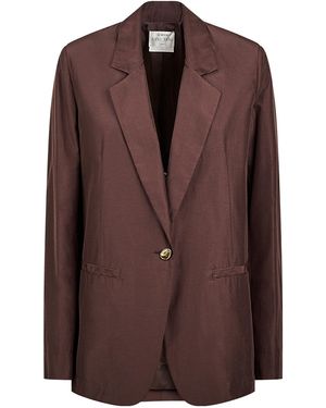 forte_forte Long-Sleeved Suit Jacket - Brown