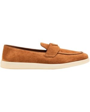 Prada Minimalist Business Shoes - Brown