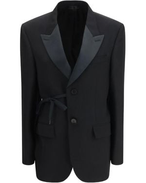 Balenciaga Wrap Tuxedo Jacket - Black