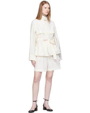 Issey Miyake And Crumpled U Shorts - White