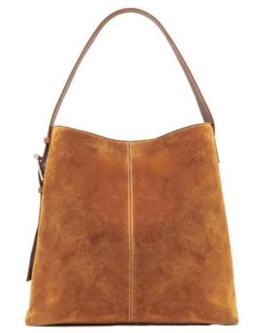 McQueen T-Bar Sling Shoulder Bag - Brown