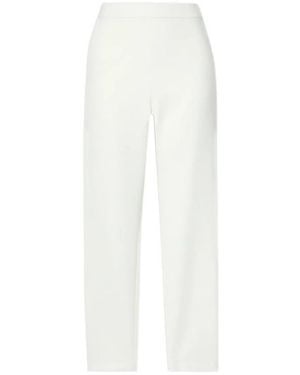 Brandon Maxwell Crepe Slim-Fit Trousers - White