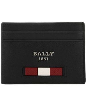 Bally Logo Plaque Cardholder - Black