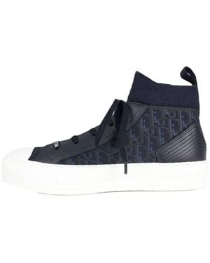 Dior Lanyard High-Top Casual Shoes - Blue