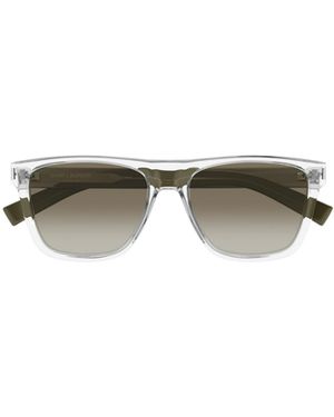 Saint Laurent Eyewear Square Frame Sunglasses - Green